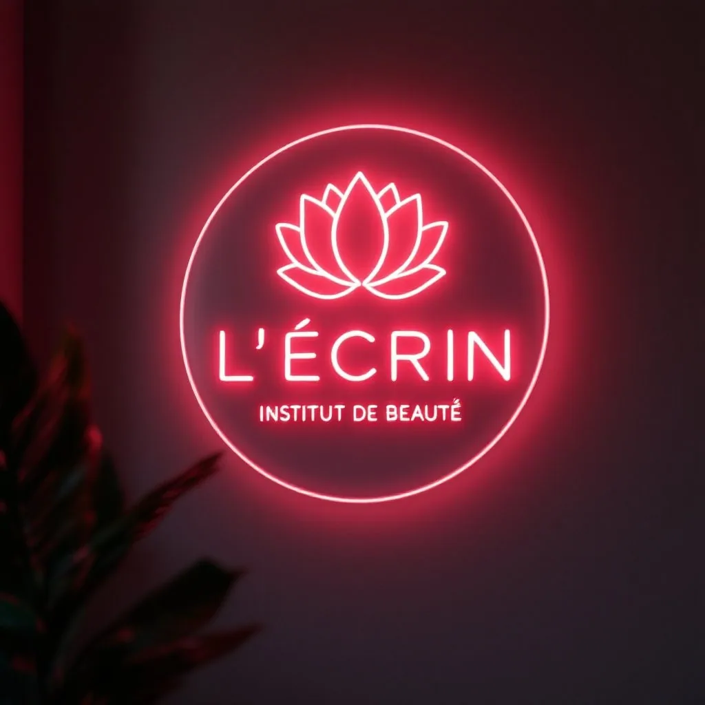 Néon réalisé pour L'ÉCRIN